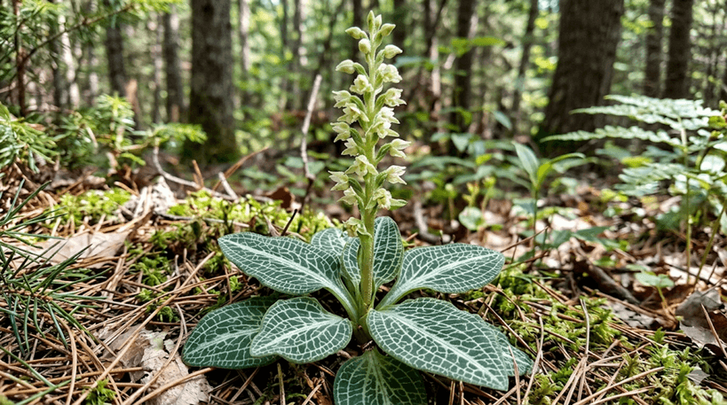 Checkered Rattlesnake Plantain